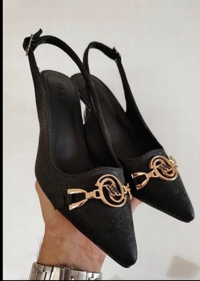 Vakko Kahverengi Deri Kadın Stiletto - Görsel 2