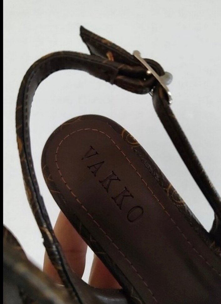 Vakko Kahverengi Deri Kadın Stiletto - Görsel 4