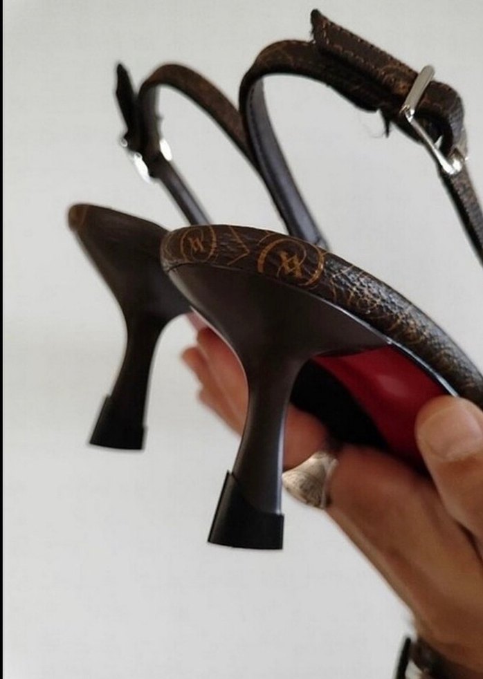 Vakko Kahverengi Deri Kadın Stiletto - Görsel 3