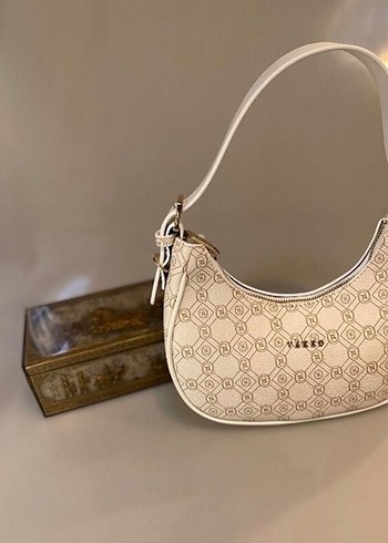 Vakko Baget Çanta Klasik Elegan Yılan Derisi Desenli Kadın Çanta - Görsel 4