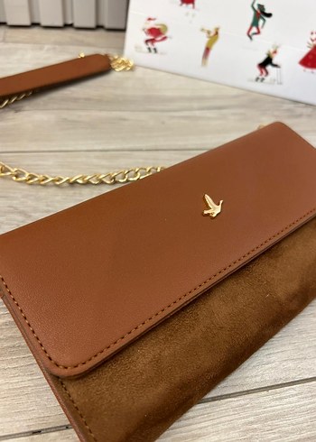 BEYMEN Zincir Detaylı Kahverengi Deri Kadın Çanta - Görsel 6