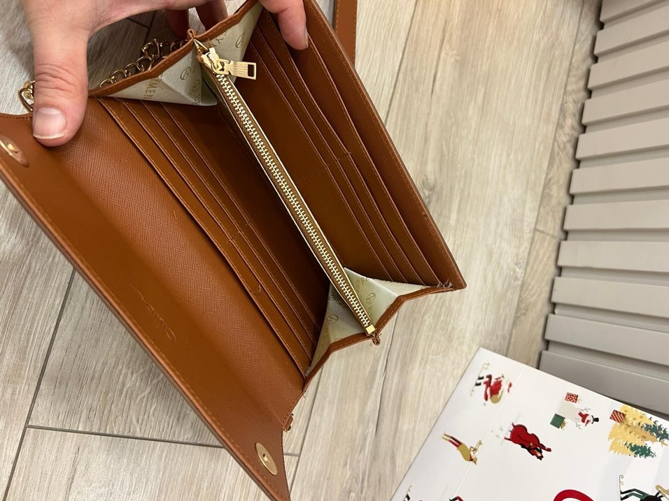 BEYMEN Zincir Detaylı Kahverengi Deri Kadın Çanta - Görsel 5