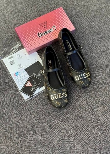 Guess Kadın Beyaz Nakışlı Tokalı Babet - Görsel 3
