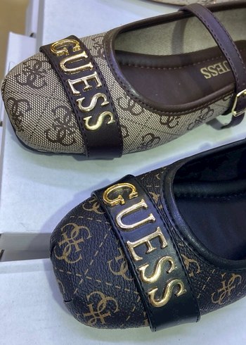 Guess Kadın Beyaz Nakışlı Tokalı Babet - Görsel 7