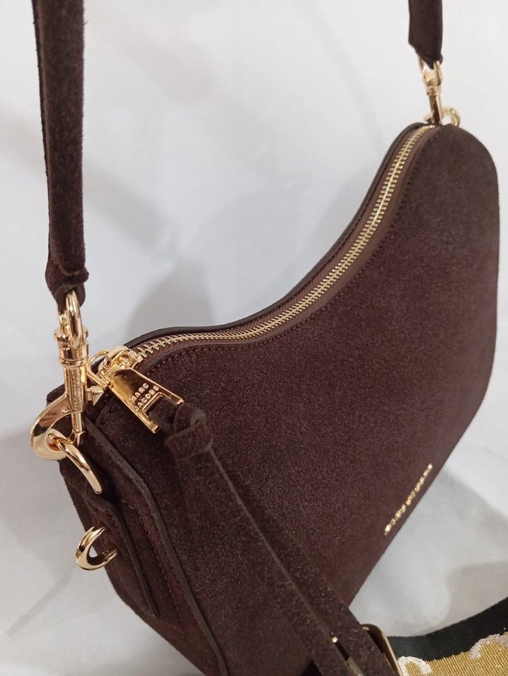 Marc Jacobs Kahverengi Süet Kadın Omuz Çantası - Görsel 2