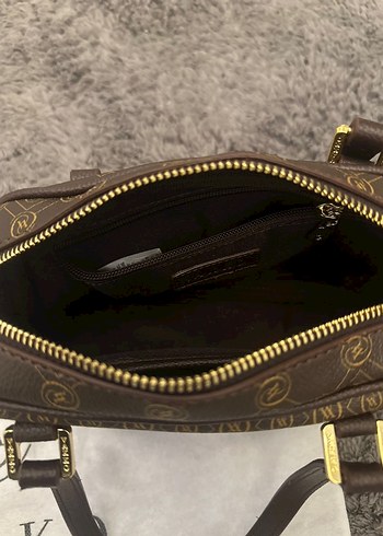 Vakko Kahverengi Deri Kadın Çanta - Görsel 5