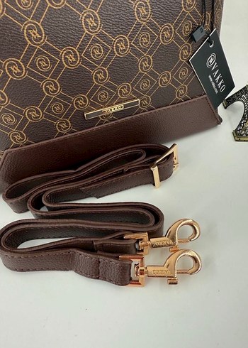 Vakko Kahverengi Deri Kadın Çanta - Görsel 14