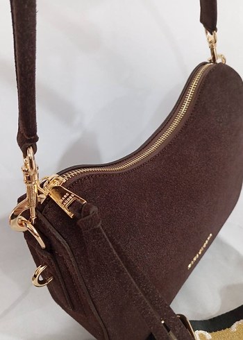 Marc Jacobs Kahverengi Süet Kadın Omuz Çantası - Görsel 8