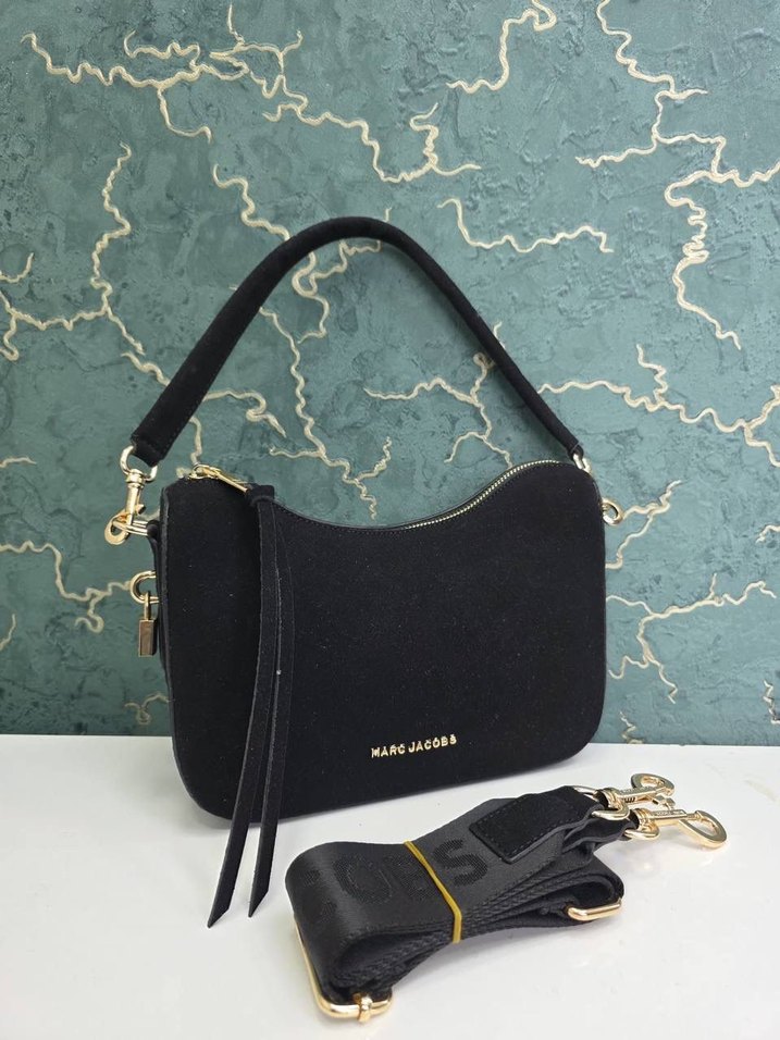 Marc Jacobs Kahverengi Süet Kadın Omuz Çantası - Görsel 3