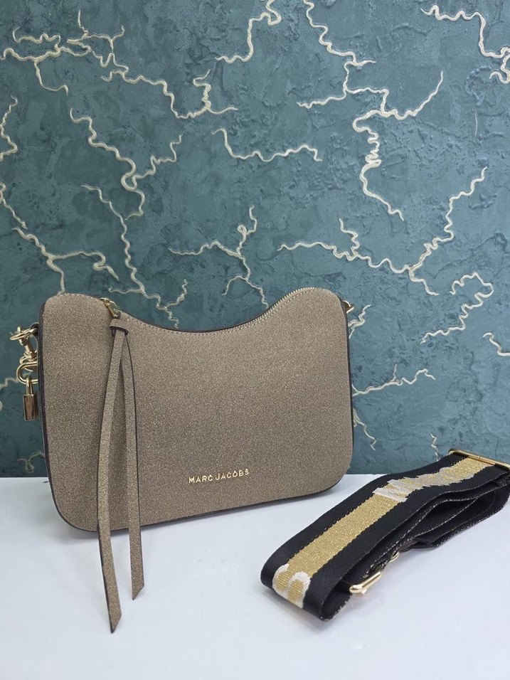 Marc Jacobs Kahverengi Süet Kadın Omuz Çantası - Görsel 5