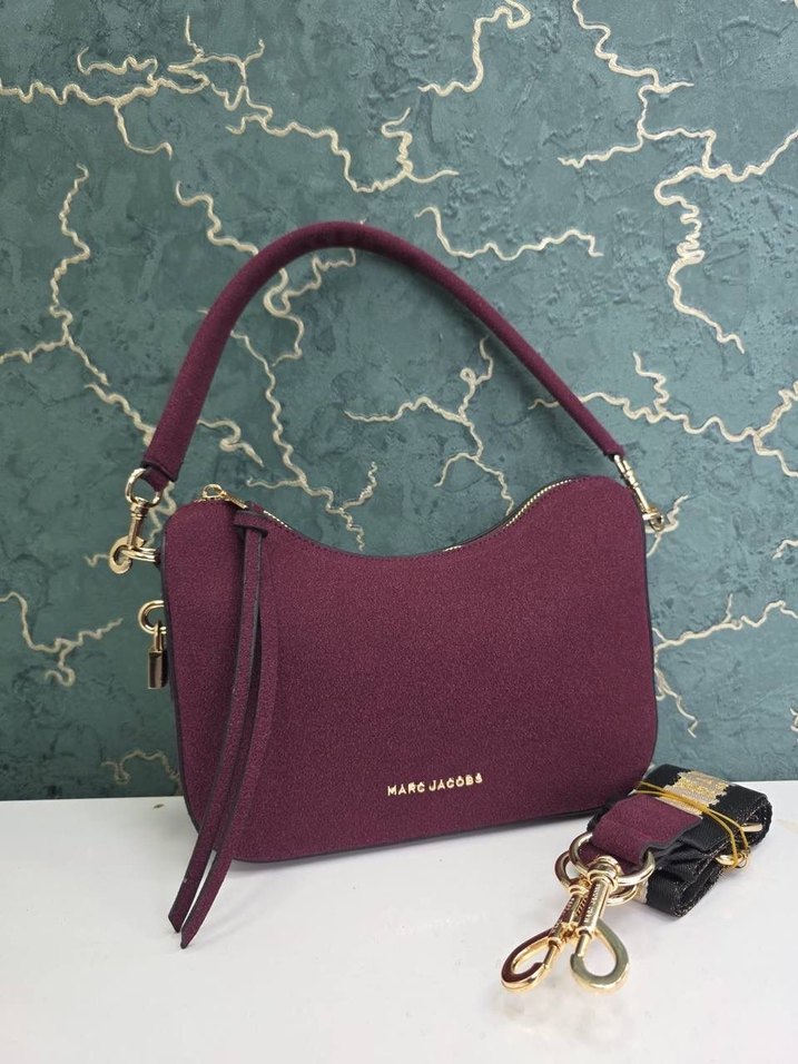 Marc Jacobs Kahverengi Süet Kadın Omuz Çantası - Görsel 4