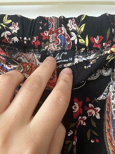 m Beden siyah Renk Yazlık Viskon Kumaş Pantolon kimono