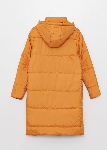 Turuncu Kadın Mont Şişme Mont - Görsel 8