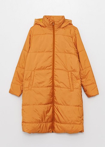 Turuncu Kadın Mont Şişme Mont - Görsel 7