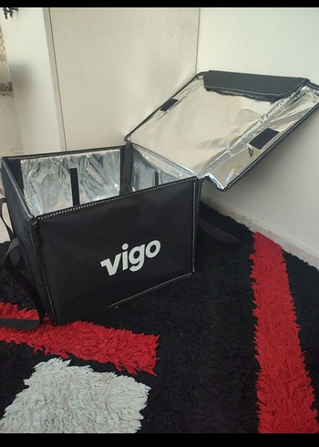 kurye çantası sipariş taşıma çantası vigo 2 parça siyah&neon - Görsel 6