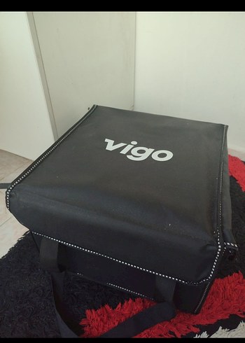 kurye çantası sipariş taşıma çantası vigo 2 parça siyah&neon - Görsel 5