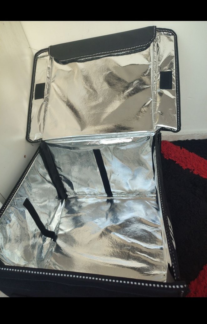 kurye çantası sipariş taşıma çantası vigo 2 parça siyah&neon - Görsel 4