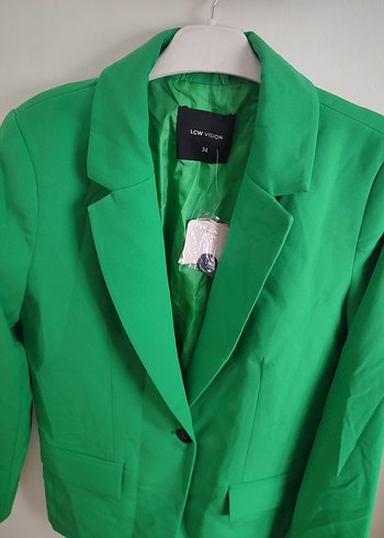 yeşil blazer ceket - Görsel 4