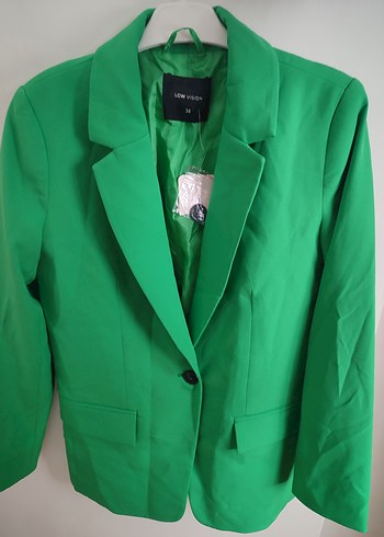 yeşil blazer ceket - Görsel 2