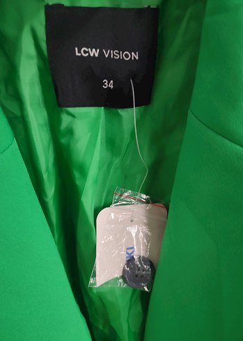 yeşil blazer ceket - Görsel 3