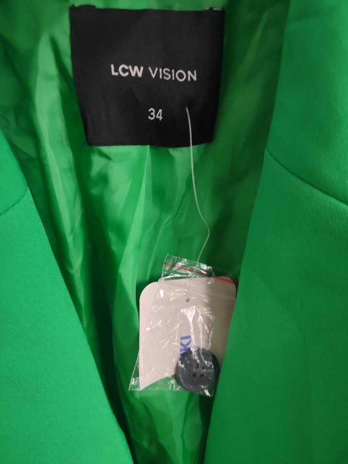 yeşil blazer ceket - Görsel 3