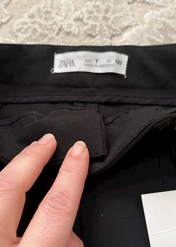 7 Yaş Beden siyah Renk Zara Siyah Kumaş Pantolon