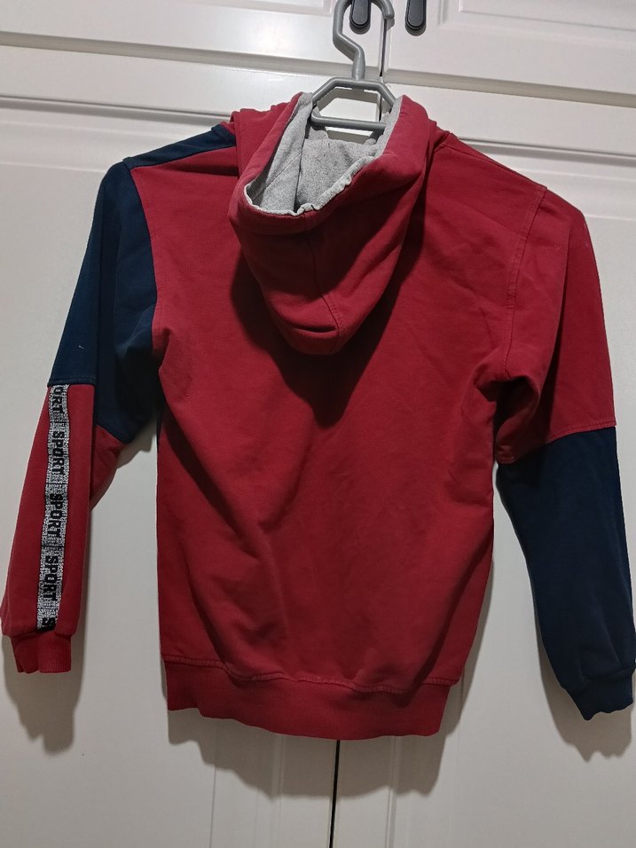 Erkek Çocuk Kırmızı Baskılı Sweatshirt - Görsel 2