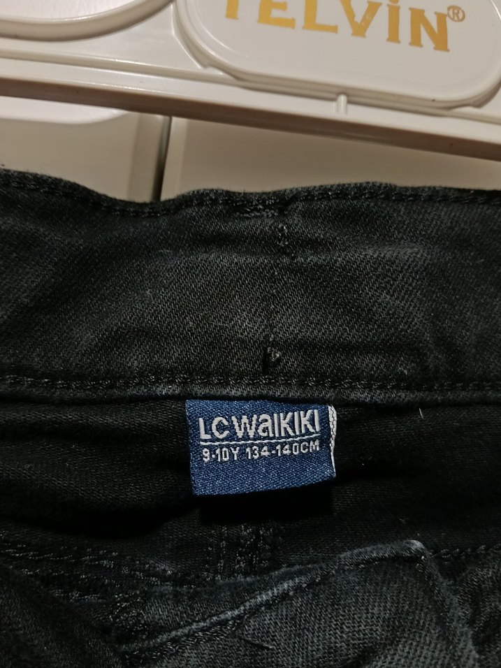 Siyah Regular Fit Kadın Midi Boy Kot Pantolon - Görsel 3