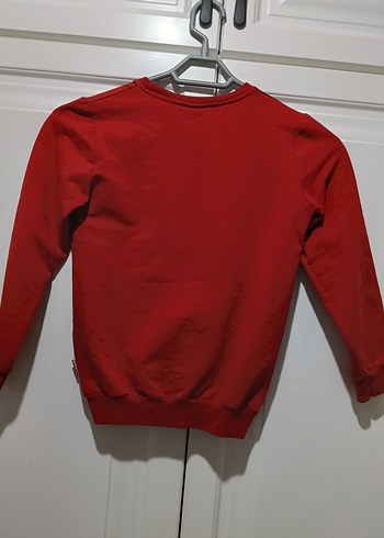 Kırmızı Baskılı Erkek Çocuk Sweatshirt - Görsel 2
