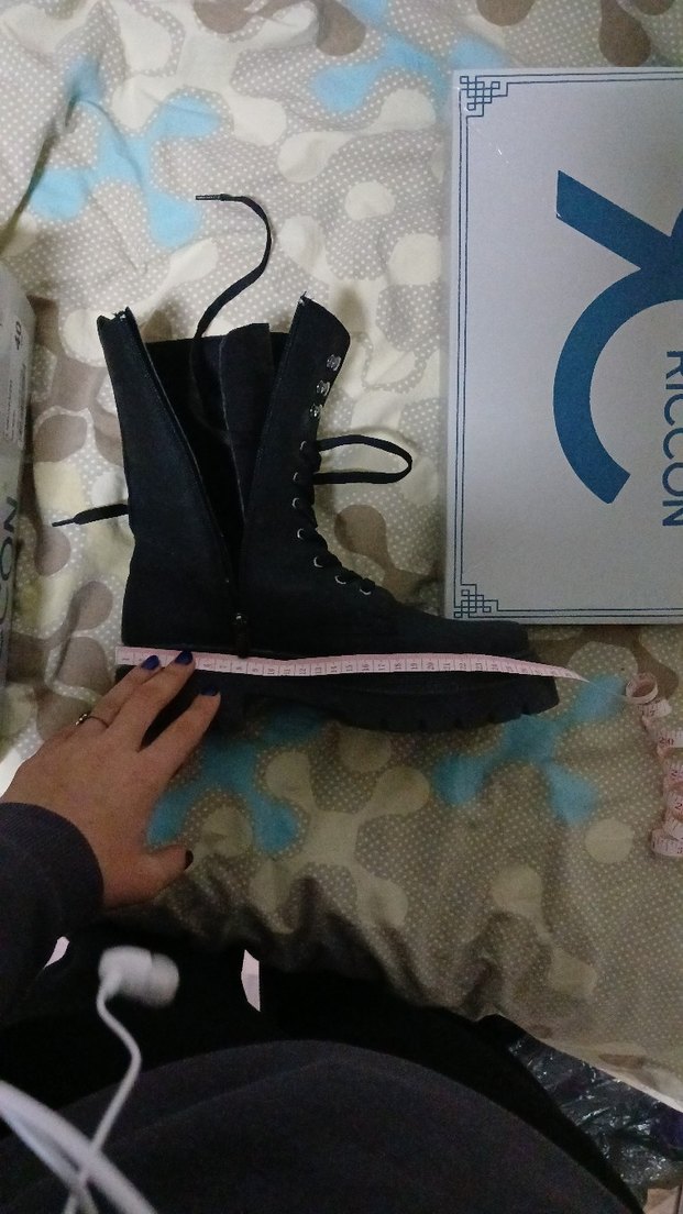 Siyah Bağcıklı Kadın Postal Bot - Görsel 3