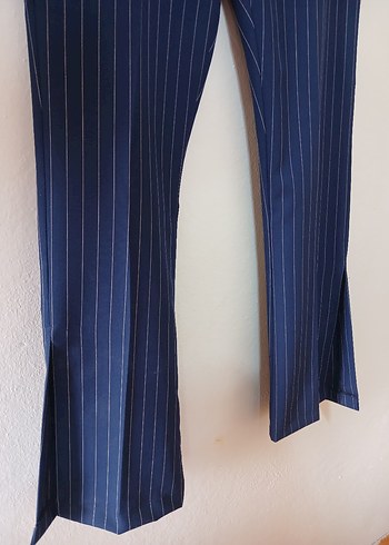 Lacivert Kadın Kumaş Pantolon - Görsel 4