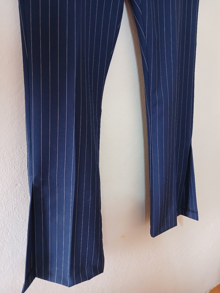 Lacivert Kadın Kumaş Pantolon - Görsel 4