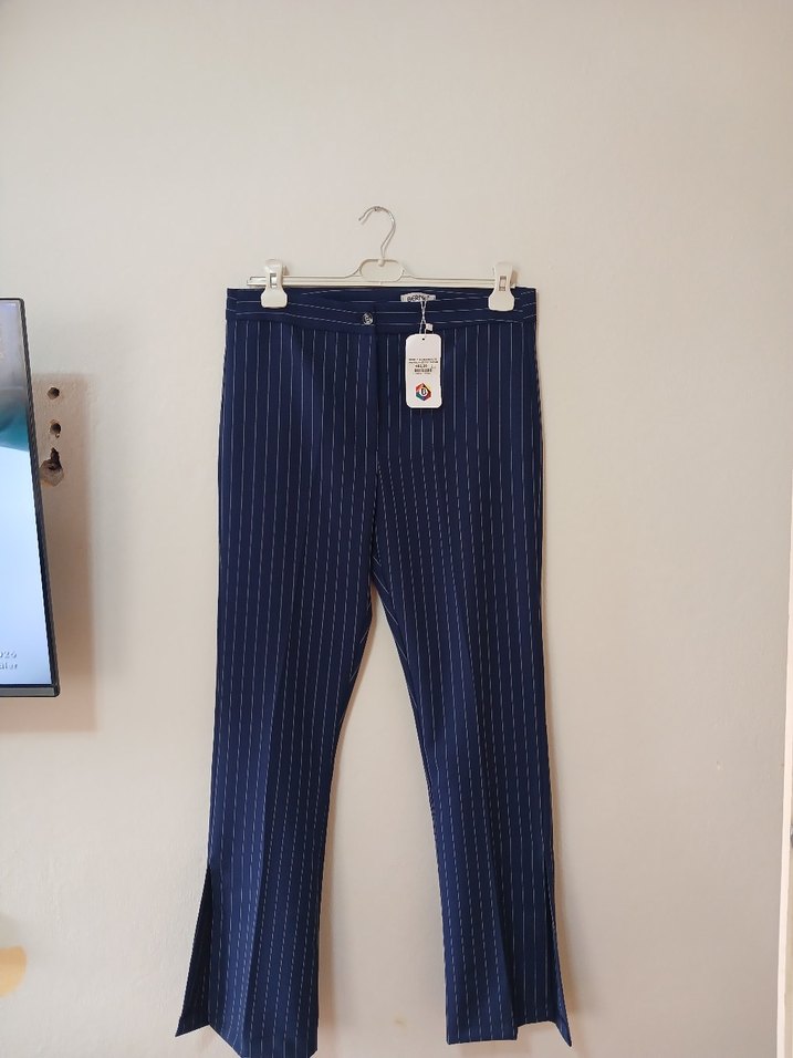 Lacivert Kadın Kumaş Pantolon - Görsel 3