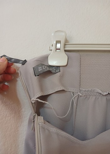 Gri Kadın Kumaş Pantolon - Görsel 4