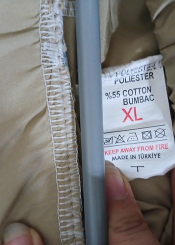xl Beden Bej Rahat Kesim Kadın Paraşüt Pantolon
