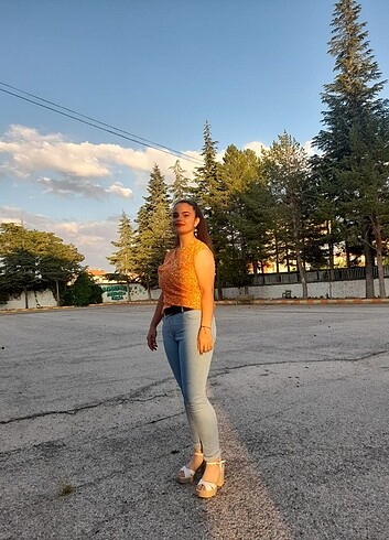 TURUNCU BLUZ 