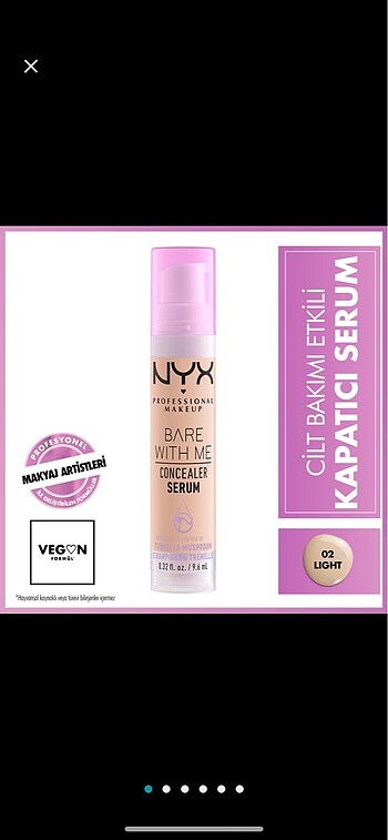 NYX nyx bare with me 02 light
