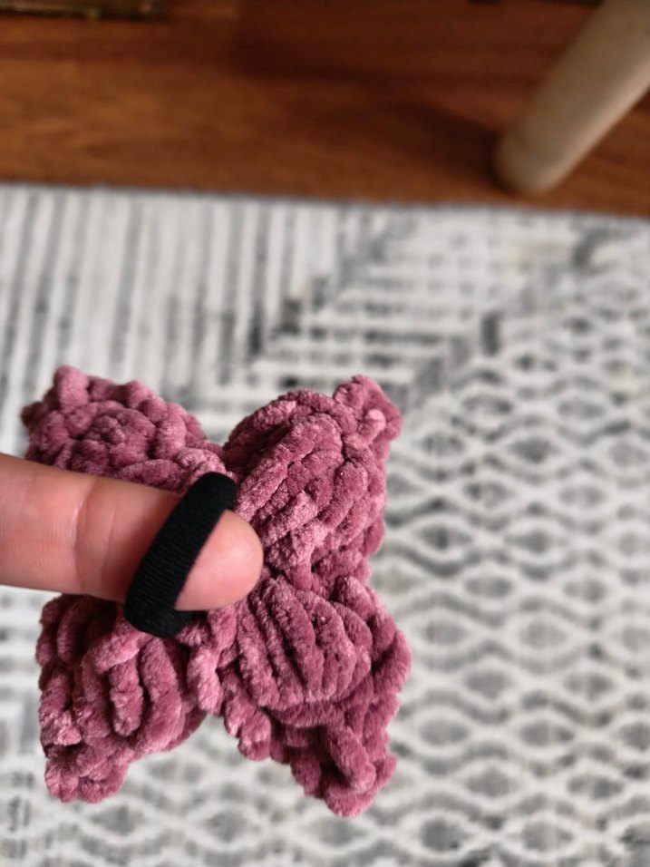 Püsküllü Pembe Çiçek toka - Görsel 3