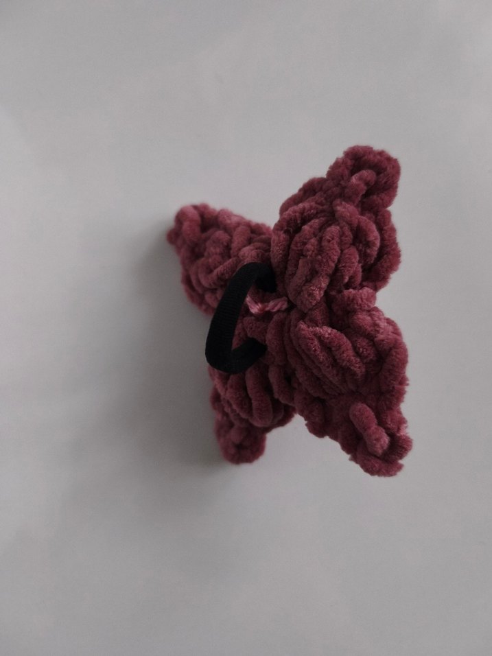 Püsküllü Pembe Çiçek toka - Görsel 4