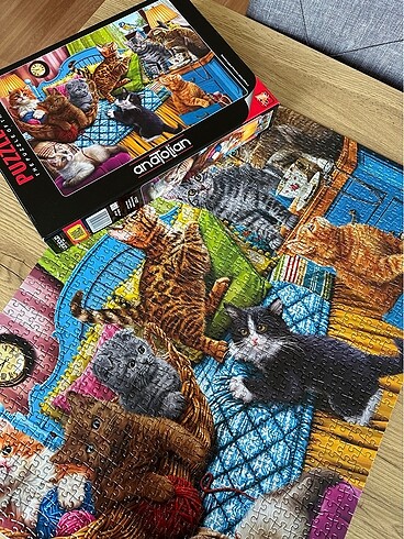  1000 parça Puzzle kedi