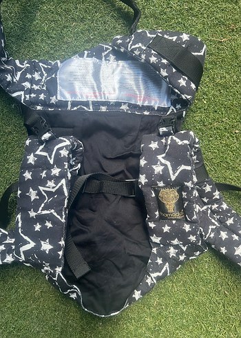 Mamadus Yıldız Desenli Siyah Bebek Kanguru - Görsel 3