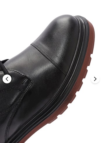 Erkek Siyah Fermuarlı Bağcıklı Deri Bot DERİMOD - Görsel 5