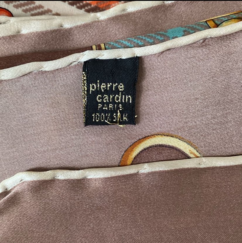 Zincir Detaylı Kahverengi Bohem eşarp - Görsel 4