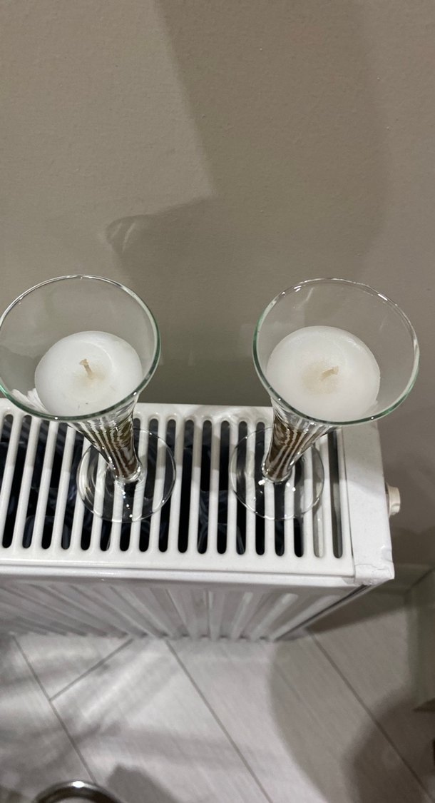 Bej Renkli Parlak Dekoratif Mumlar - Görsel 4