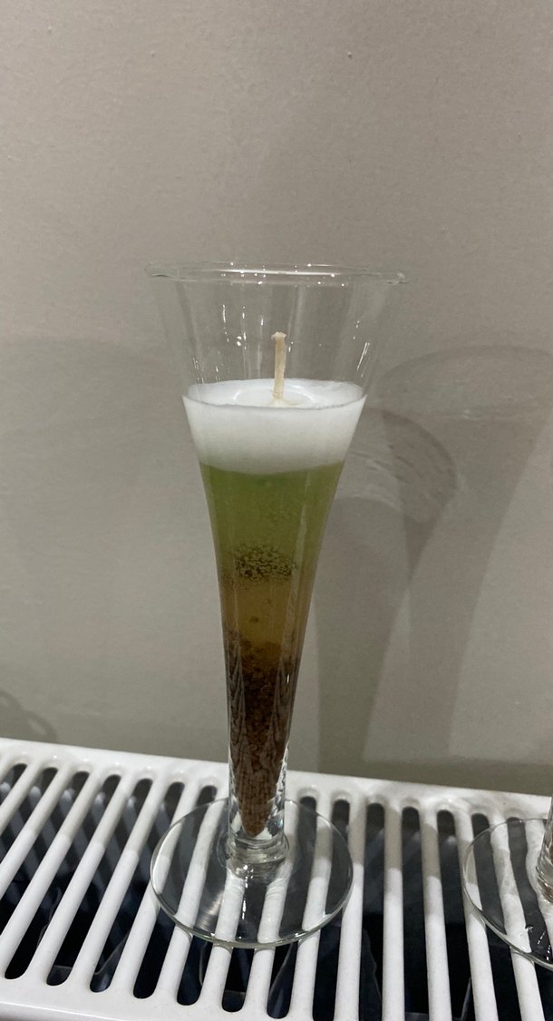 Bej Renkli Parlak Dekoratif Mumlar - Görsel 3