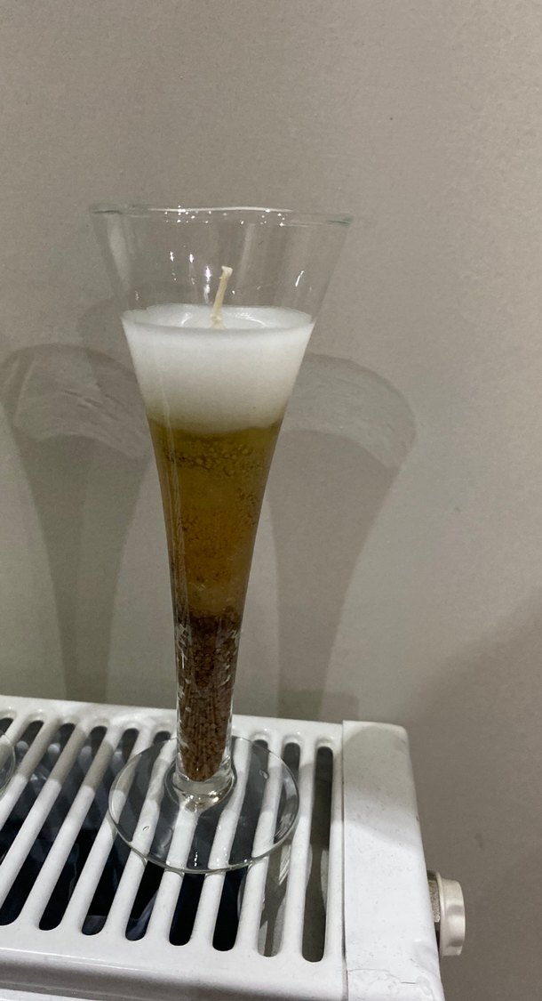 Bej Renkli Parlak Dekoratif Mumlar - Görsel 2