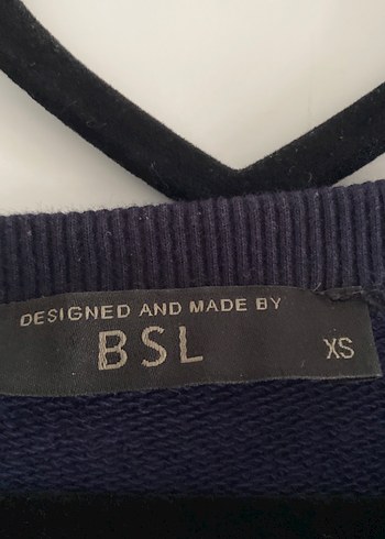 Uzun Kollu Mavi Pilili Kadın Elbise - Görsel 4