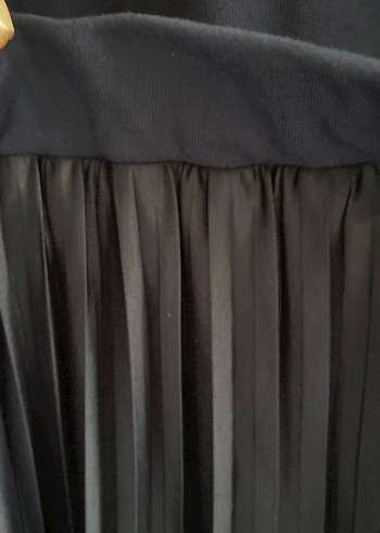 Uzun Kollu Mavi Pilili Kadın Elbise - Görsel 5