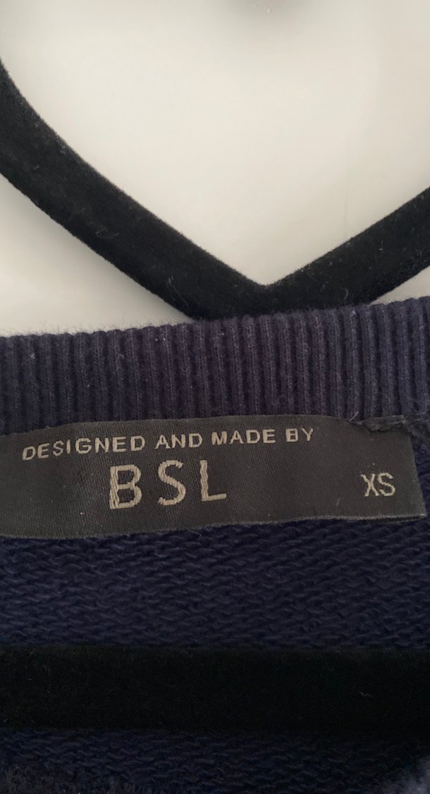 Uzun Kollu Mavi Pilili Kadın Elbise - Görsel 4