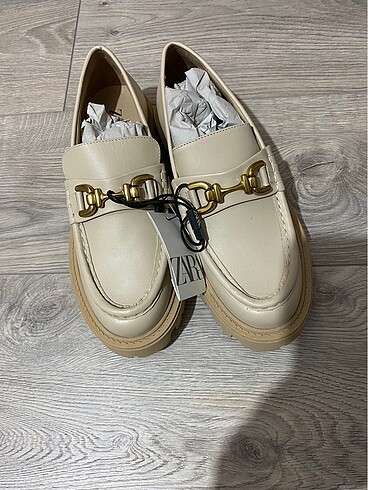 Zara Kadın Deri Loafer - Görsel 3